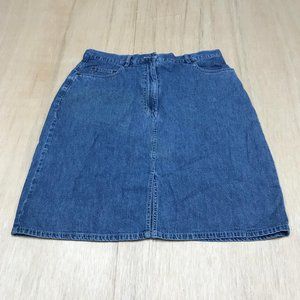 march landing women midi skirt size 14 blue